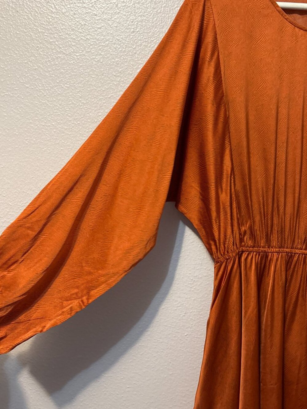 Anthropologie Caballero Long Sleeve Satin Mini Dress – Size Small - Picture 5 of 9